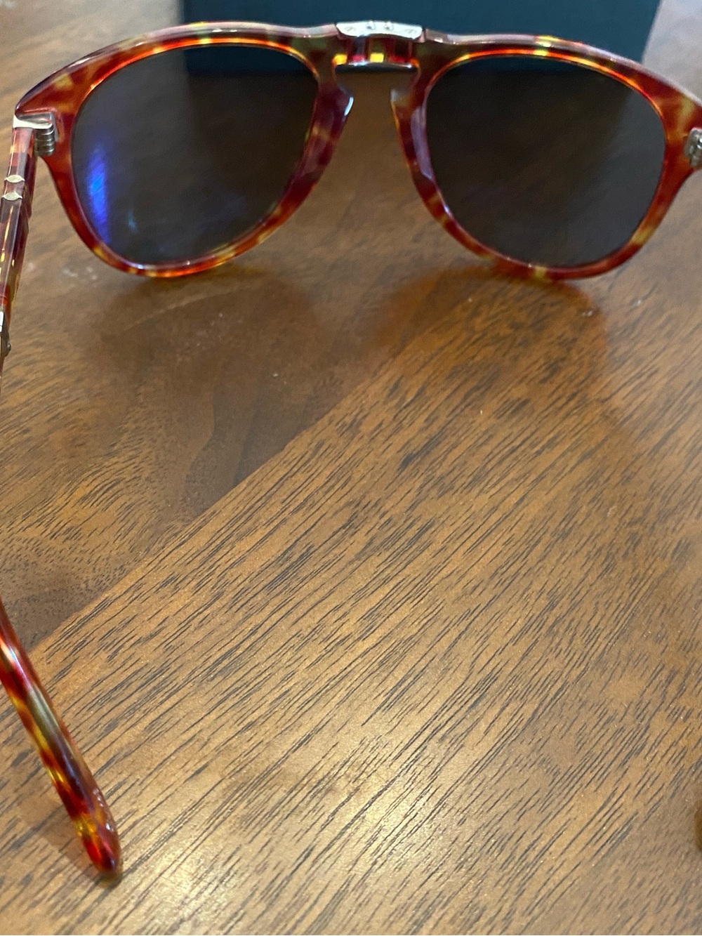 Persol Tortoise Shell Frame Sunglasses with Dark Lenses - Picture 2 of 7